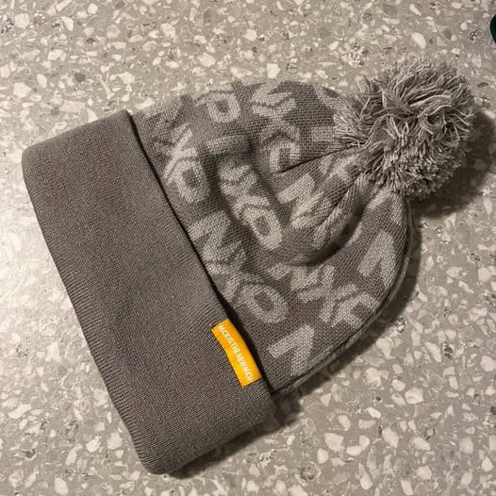 Grey MCX NXP Knit Pom-Pom Beanie